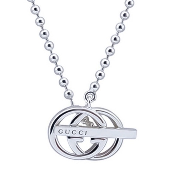 Gucci Silver Double G toggle polished bead Necklace/choker new with box. - Picture 1 of 8